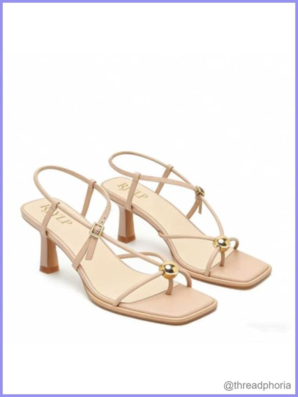 Kitten Heel Sandals Slingback Square Toe Flip Flop Slide Dressy